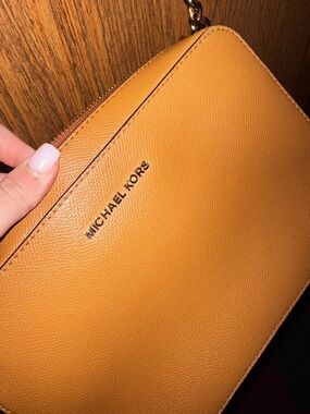 Michael Kors Brown Leather Crossbody Purse